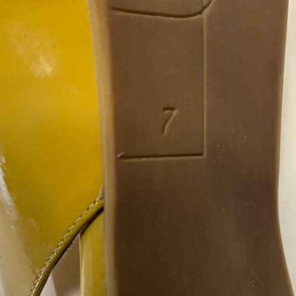 Chic Mustard Slingback Heels - Picture 8 of 8